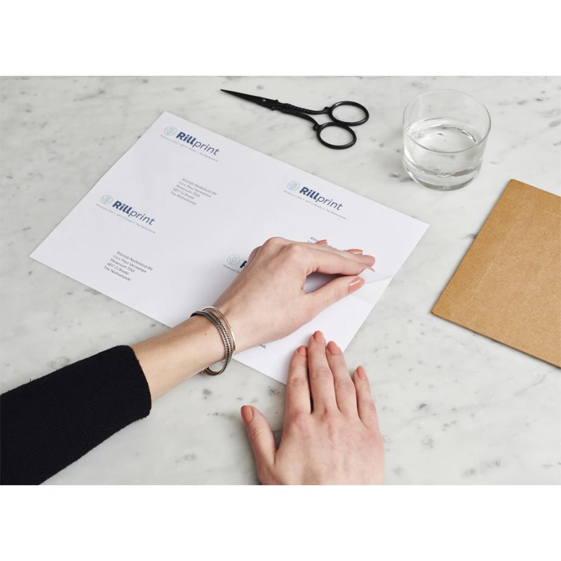 rillprint universele etiketten, 210 × 148 mm, wit, permanent hechtend